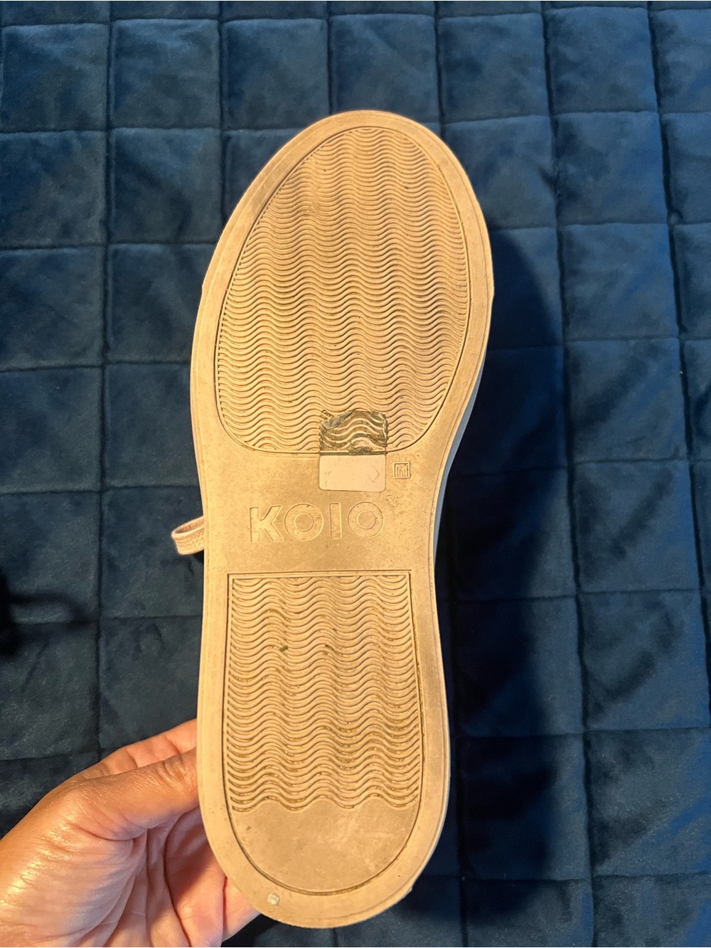 KOIO Pale Pink Leather Sneakers - Picture 3 of 4